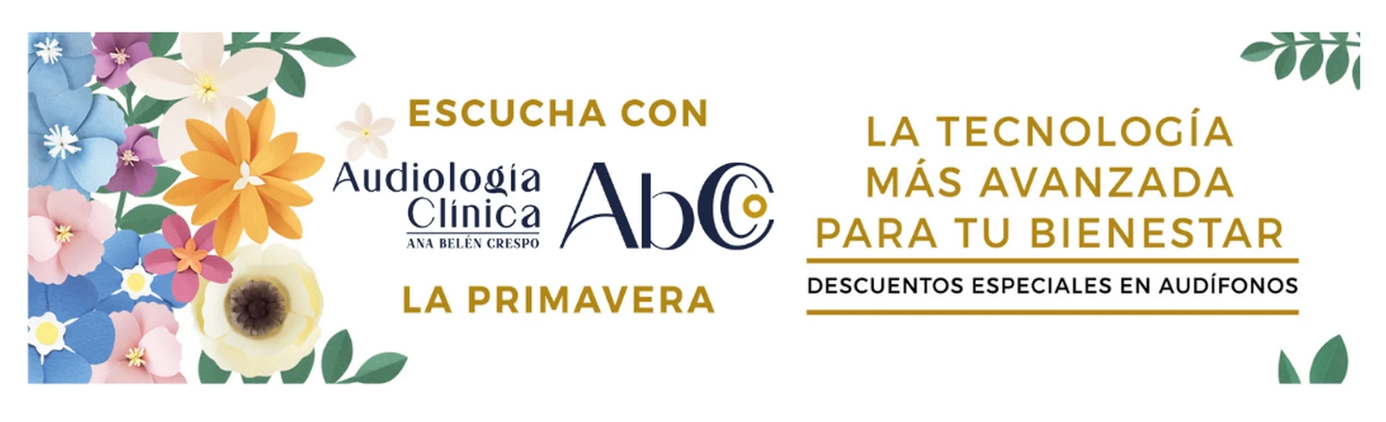 Descuentos especiales en audífonos durante primavera Zaragoza - Centro Auditivo AbC