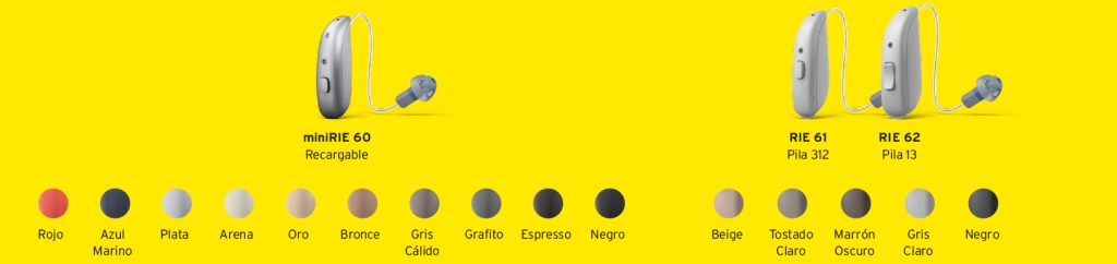 Estilos y colores Audífonos Interton Spark