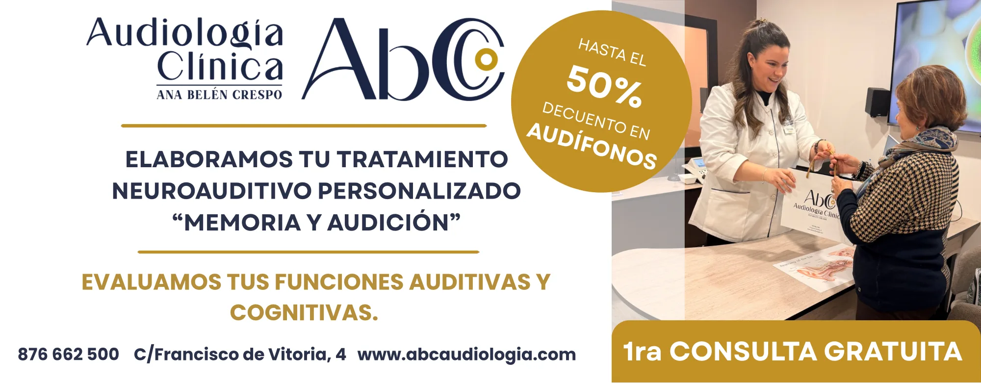 Primera revisión gratuita - Centro Auditivo y Audífonos AbC Zaragoza